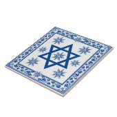 Magen David - David Star Ceramic Tile - Azulejo Tegeltje (Zijkant)