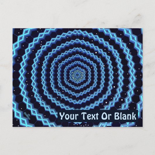 Magen David en Diamonds Briefkaart (Voorkant)