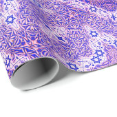 Magen David en Willow Leaf Cadeaupapier (Rol Hoek)