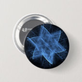 Magen David Fractal Ronde Button 5,7 Cm (Voorkant /achterkant)