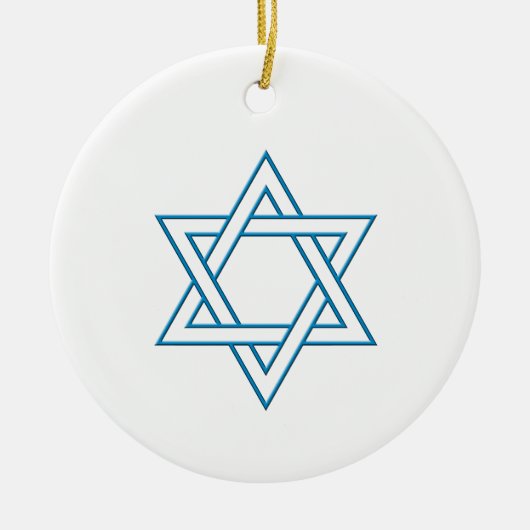 Magen David Keramisch Ornament (Voorkant)