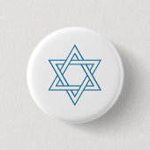 Magen David Ronde Button 3,2 Cm (Voorkant)