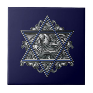 Magen David Silver Tegeltje