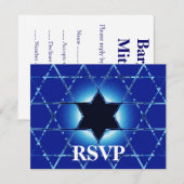 Magen Gimel Bar/Bat Mitzvah RSVP Kaartje (Voorkant / Achterkant)