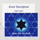 Magen Gimel Bar/Bat Mitzwa Kaart (Voorkant / Achterkant)