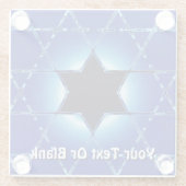 Magen Gimel Glazen Onderzetter (Achterkant)