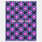 Magen Heh Fractal Fleece Deken (Voorkant)