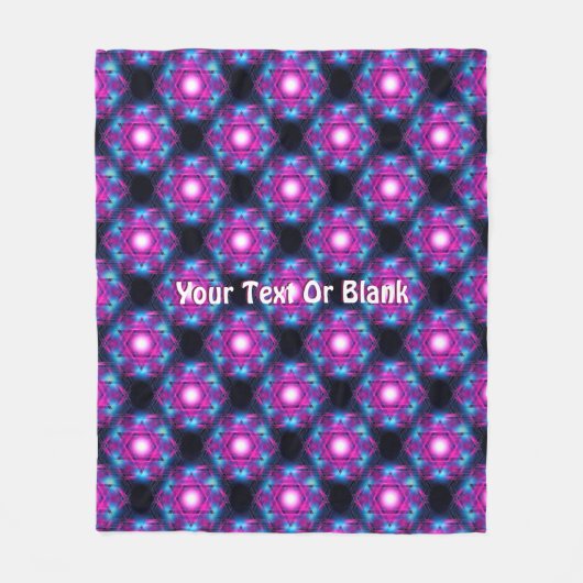 Magen Heh Fractal Fleece Deken (Voorkant)