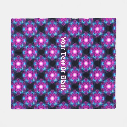 Magen Heh Fractal Fleece Deken (Voorkant (Horizontaal))