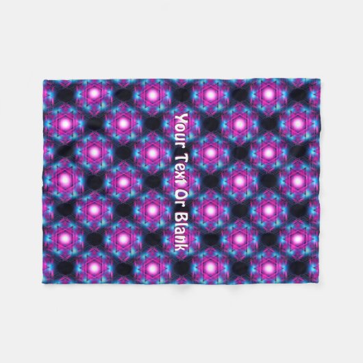 Magen Heh Fractal Fleece Deken (Voorkant (Horizontaal))