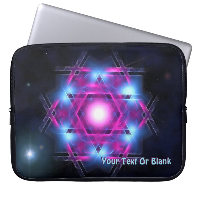 Magen Heh Fractal Laptop Sleeve (Voorkant)