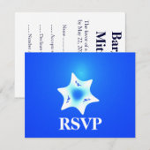 Magen Lavan Bar/Bat Mitzvah RSVP (Voorkant / Achterkant)