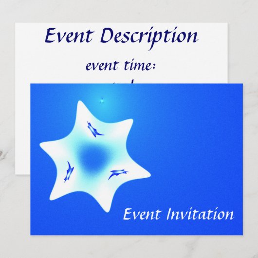 Magen Lavan (White Star) Kaart (Voorkant / Achterkant)