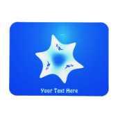 Magen Lavan (White Star) Magneet (Horizontaal)