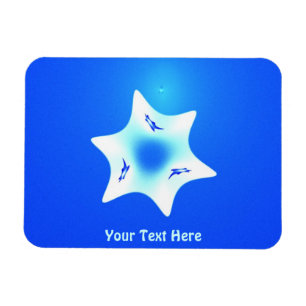 Magen Lavan (White Star) Magneet