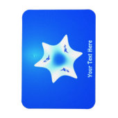 Magen Lavan (White Star) Magneet (Verticaal)