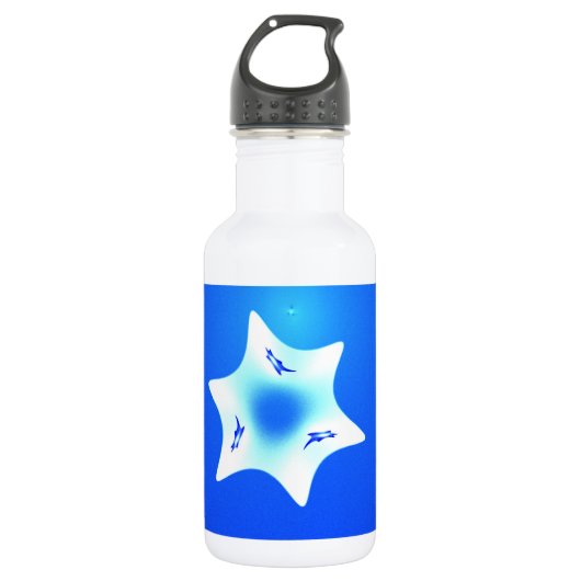 Magen Lavan (White Star) Waterfles (Voorkant)
