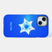 Magen Lavan (Witte Ster) iPhone 15 Case (Achterkant horizontaal)