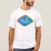 Magens Bay Mid Century Retro USVI St. Thomas T-shirt (Voorkant)