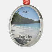 Magen's Bay, St. Thomas, 2010 Metalen Ornament (Links)