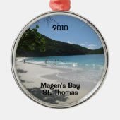 Magen's Bay, St. Thomas, 2010 Metalen Ornament (Voorkant)