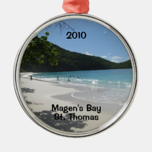 Magen's Bay, St. Thomas, 2010 Metalen Ornament