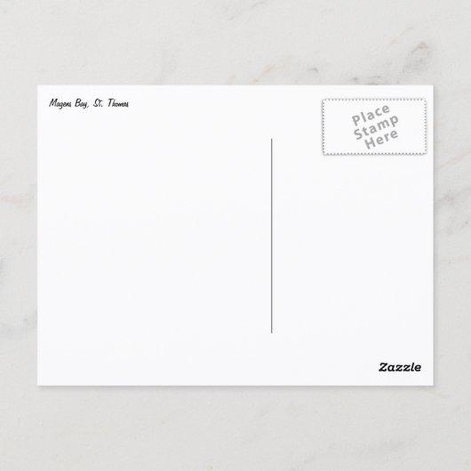 Magens Bay, St. Thomas Beauful Island Scene Briefkaart (Achterkant)