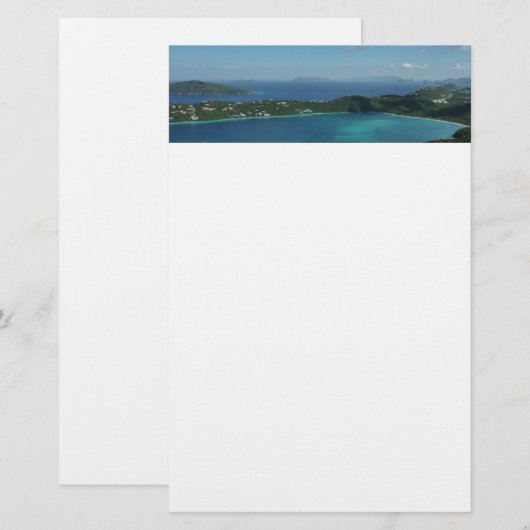 Magens Bay, St. Thomas Beauful Island Scene Briefpapier (Voorkant / Achterkant)