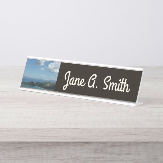 Magens Bay, St. Thomas Beauful Island Scene Bureau Naambordje (Voorkant)