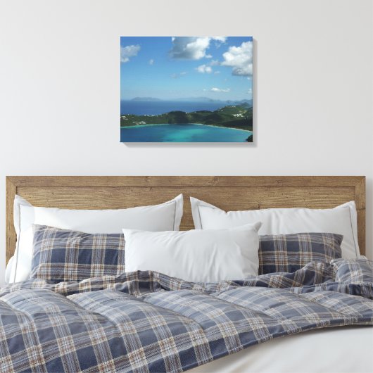 Magens Bay, St. Thomas Beauful Island Scene Canvas Afdruk (Insitu (Slaapkamer))