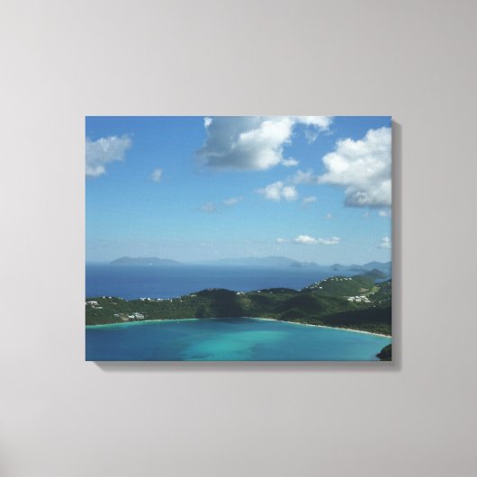 Magens Bay, St. Thomas Beauful Island Scene Canvas Afdruk (Voorkant)