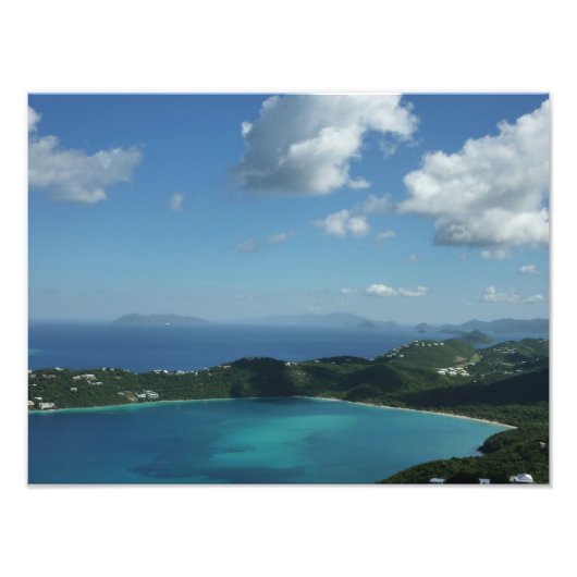 Magens Bay, St. Thomas Beauful Island Scene Foto Afdruk (Voorkant)