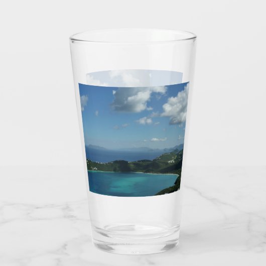 Magens Bay, St. Thomas Beauful Island Scene Glas (Achterkant)