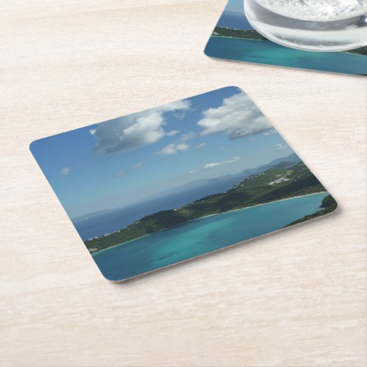 Magens Bay, St. Thomas Beauful Island Scene Kartonnen Onderzetters (Schuin)