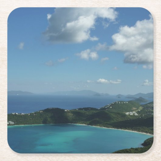 Magens Bay, St. Thomas Beauful Island Scene Kartonnen Onderzetters (Voorkant)