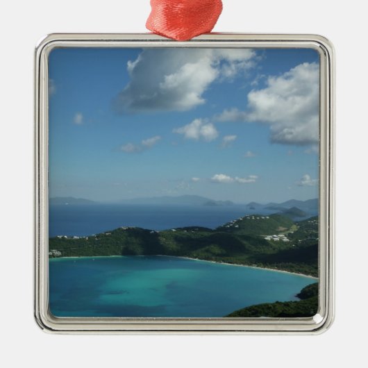 Magens Bay, St. Thomas Beauful Island Scene Metalen Ornament (Voorkant)
