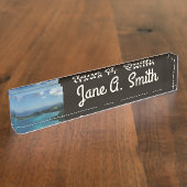 Magens Bay, St. Thomas Beauful Island Scene Naambordje (Zijkant)