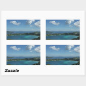 Magens Bay, St. Thomas Beauful Island Scene Rechthoekige Sticker (Vel)