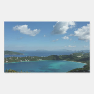 Magens Bay, St. Thomas Beauful Island Scene Rechthoekige Sticker