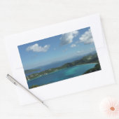 Magens Bay, St. Thomas Beauful Island Scene Rechthoekige Sticker (Envelop)