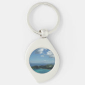 Magens Bay, St. Thomas Beauful Island Scene Sleutelhanger (Voorkant)