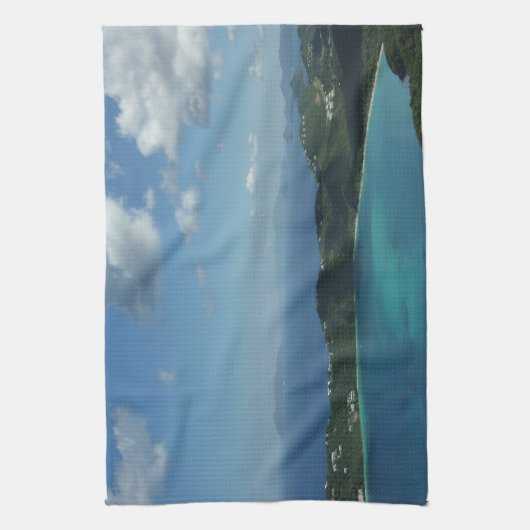 Magens Bay, St. Thomas Beauful Island Scene Theedoek (Verticaal)