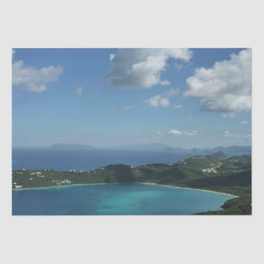Magens Bay, St. Thomas Beauful Island Scene Tissuepapier (Voorkant)
