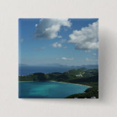 Magens Bay, St. Thomas Beauful Island Scene Vierkante Button 5,1 Cm (Voorkant)