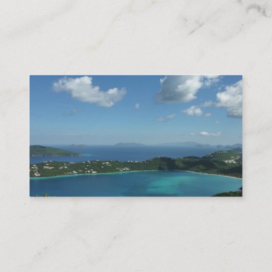 Magens Bay, St. Thomas Beauful Island Scene Visitekaartje (Achterkant)