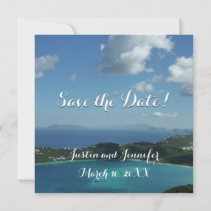 Magens Bay, St. Thomas Huwelijk Save the Date Feestdagenkaart