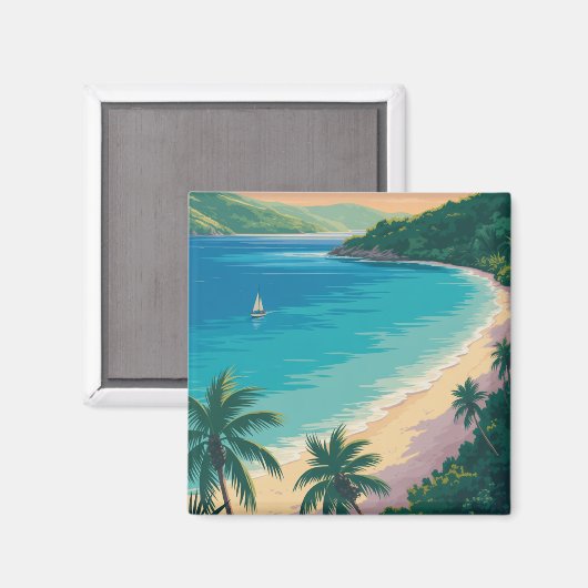Magen's Bay, St. Thomas Magneet (Voorkant / Achterkant)