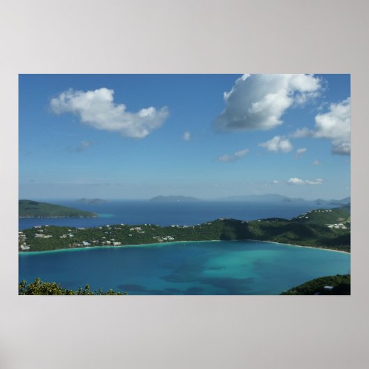 Magens Bay, St. Thomas Moo landschap op het eiland Poster (Voorkant)
