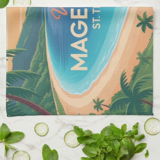 Magen's Bay, St. Thomas Theedoek (Gevouwen)