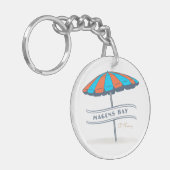 Magens Bay St Thomas USVI Caribbean Beach Time Sleutelhanger (Voorkant Links)